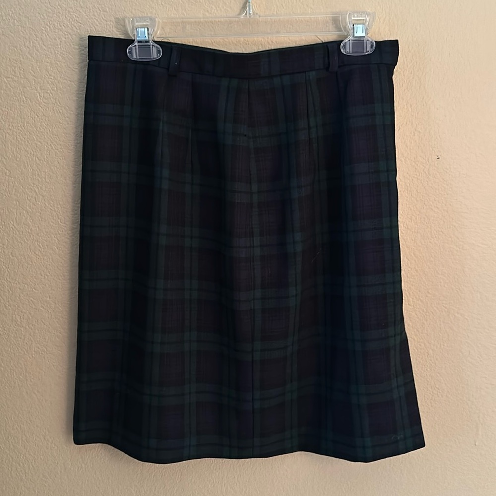 Talbots Plaid Knee Length Skirt —Size 12 Petite